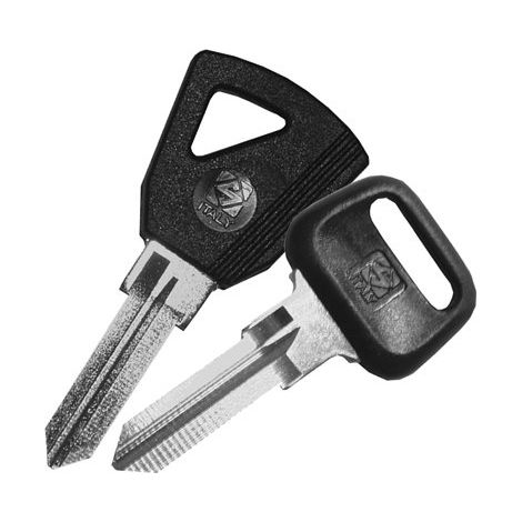 Chiave Auto Moto Guzzi Piaggio MM1RP Silca Acciaio Nichelato 5 Pezzi