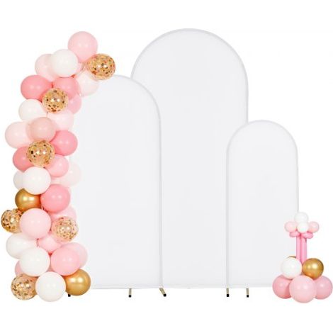 Supporto per Fondale ad Arco Set da 3, Struttura Stabile Facile (1/5)