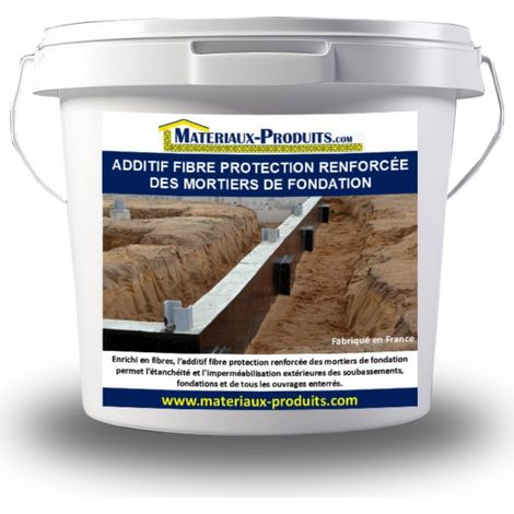 Additif fibre protection renforcée des mortiers de fondation - 30 L Noir - MATPRO (1/3)