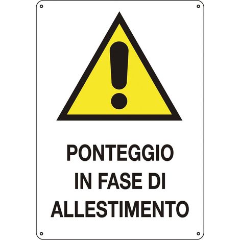 Zivilgebrauchssignalzeichen für Baustellen und Clubs - Ponteggio in allestimento