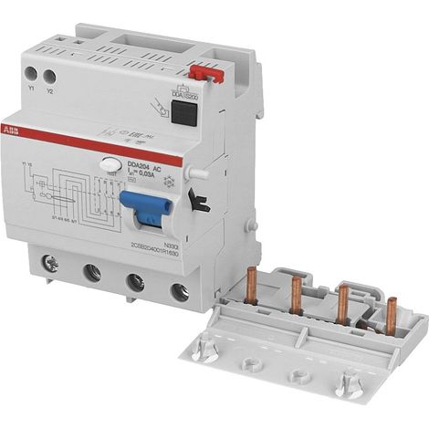 Bloc Différentiel (DDA204) 4 Pôles 63A 30mA AC (Pour S200) 2CSB204001R1630 ABB 452061 (1/2)