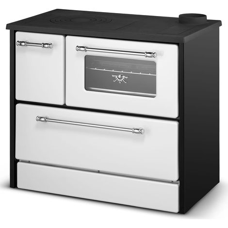 Divina Fire Cucina a Legna Beatrice - Bianca - 87x51x79cm - 9 kW
