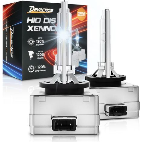 Xenon D1S 35W-Lampen, 12V 6000K intensives weißes Licht - 2 Stück (1/5)