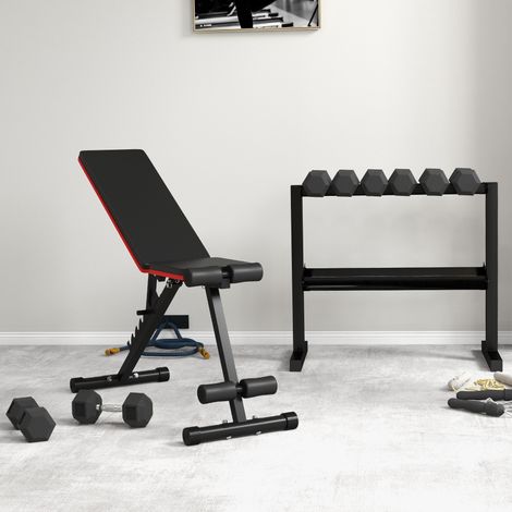 Set di 2 manubri esagonali 2 x 8 kg in ghisa con impugnatura zigrinata (1/5)
