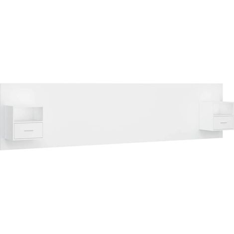 Maison Exclusive - Cabecero de cama con mesitas madera contrachap (1/5)
