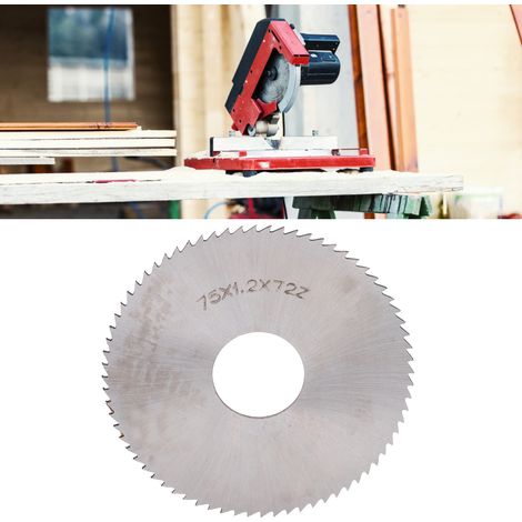 Disque de Scie Circulaire 75x1,2 mm 72 Dents Acier Rapide pour Coupe Métal