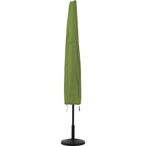Housse de parasol imperméable et résistante aux UV 600D pour terrasse, housse de parapluie à fermeture éclair pour 1,8 m à 3 m, vert (1/5)