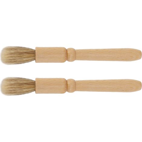 Lot de 2 brosses de nettoyage en bois pour moulin à café, outil de nettoyage pour grains de café (1/5)