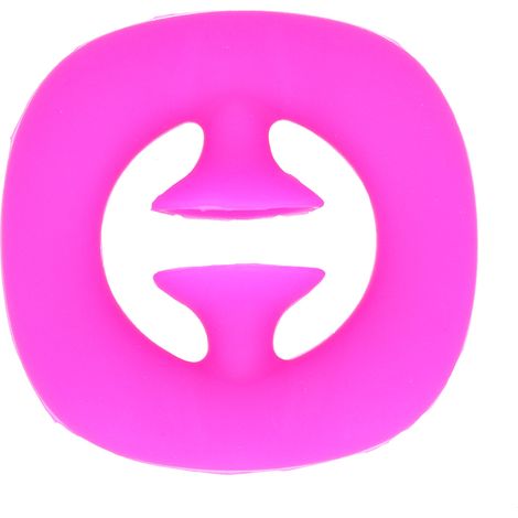 Poignée Anti-Stress Adulte en Silicone avec Ventouse - Détente Anxiété - Rouge Rose (1/5)