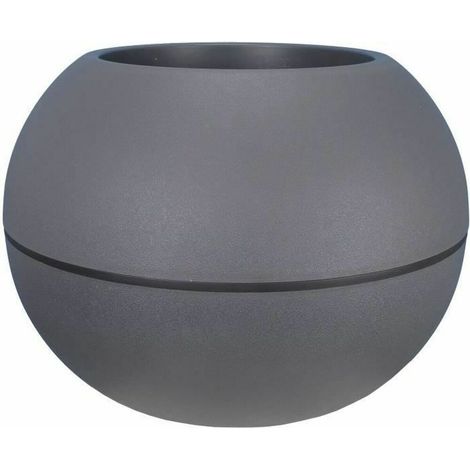 RIVIERA - pot de fleurs Boule - D40 - gris (1/3)