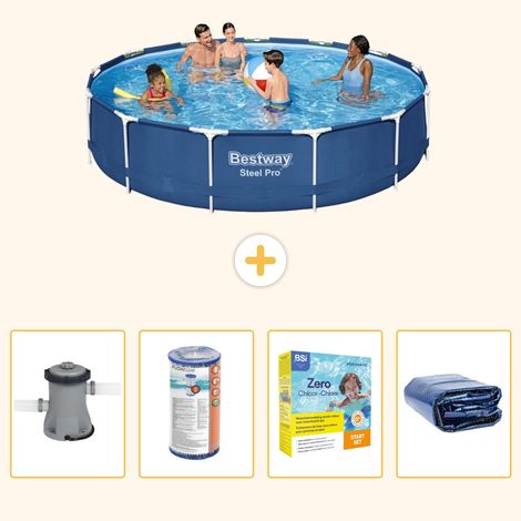 Bestway Bestway Steel Pro Ronde - 396x84 cm - 5-pièces S224 (1/5)