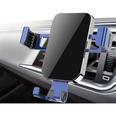 Support Téléphone Voiture Ventilation - Support Universel pour Smartphone avec Pince à Grille de Climatisation - 1 Pièce (1/5)