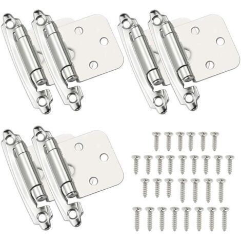 Hinges 6 Pcs Door Hinge Self-Closing Hinge Cold-Rolled Steel Material Spring Hinge with Damper for Door Cupboard Shoe Cabinet Library Cellar (1/5)
