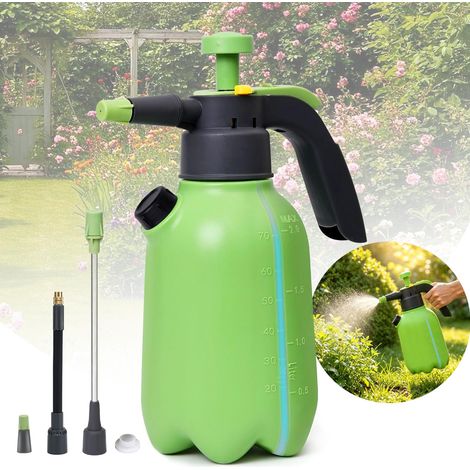 Pulvérisateur à Pression 2 L Pulverisateur de Jardin avec Réglable en Ajutage Pulverisateur a Main avec Tige D'extension Vaporisateur Eau pour Pot à L'intérieur Nettoyage de Voiture à Domicile (1/5)