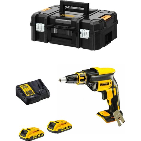 DEWALT 18V 2.0Ah Gipsplatten-Schraubmaschine + 2 Batterien + Ladegerät - DCF620D2 (1/5)