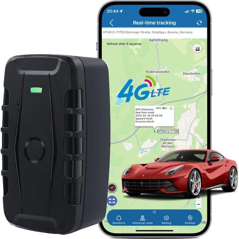 4G Traceur GPS Voiture Longue Autonomie Batterie 20000mAh Localisation en Temps Réel et Précis Tracker GPS Aimanté Étanche Ip67 Plusieurs Alarme SMS App sans Abonnement (1/5)