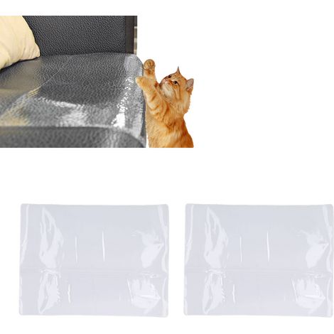 Protecteur Canapé Anti-Griffures Chat 10pcs Transparent PVC 30x40cm Adhésif Invisible Découpable Sans Résidu pour Meubles (1/4)