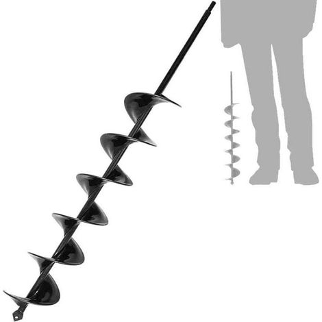 50mm450mm Auger Drill Bit for Planting - Easy Planter Garden Auger - Bulb & Bedding Plant Augers (1/4)