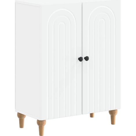 vidaXL Mobiletto da Bagno ALKMAAR Bianco 59,5 x 31 x 80 cm (1/5)