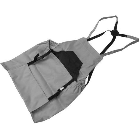 Ernteschürze für die Gemüse und Obsternte im Garten Verstellbare Schürze mit praktischen Taschen und Schnellverschluss Wasserabweisend Geeignet Grau