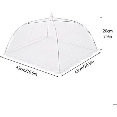 Couvercle Alimentaire - Maille Pop-up - Diamètre 43 Cm - Réutilisable Pliable - Lot De 6 (1/5)