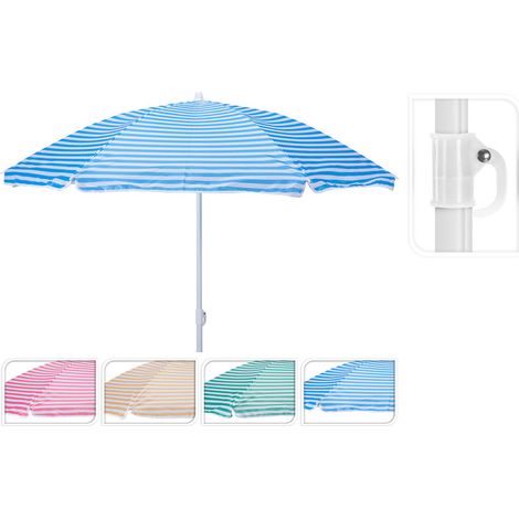Parasol De Plage Rayé Probeach Protection Solaire Colorée Et Portable - Probeach