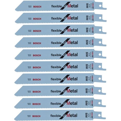 Bosch 10x Lama sega a sciabola S 922 BF Flessibile per Metallo (1/2)
