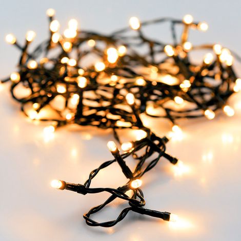 Lichterkette 80 LED Warmweiß Außenkabel Multifunktion 9m