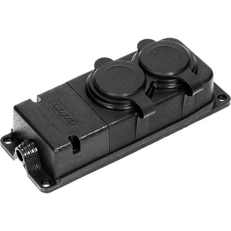 Toma de goma 2x2P+Z, 16A, 230V OR-AE-13165(GS) schuko (1/5)