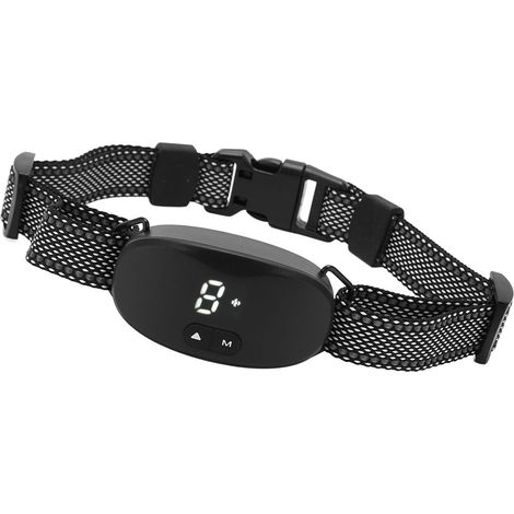 Collier anti-aboiements pour chien, rechargeable et automatique, avec 3 modes de sécurité. Convient aux chiens de petite, moyenne et grande taille. Idéal pour le dressage. (1/5)