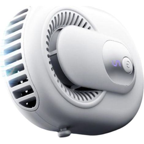 Ventilateur ceinture portable rechargeable haute vitesse 14500RPM clip mains libres travail pêche camping extérieur été léger (1/5)