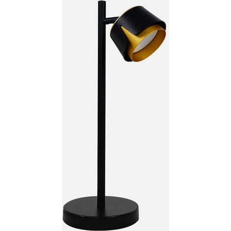 Sobremesa Domenica 1 X Gx53 Negro/oro 9w 4000k 800lm Bombilla Incluida 43x20x15cm