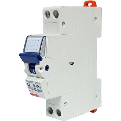 DISJON.MAGN.-THERM. COMP.2P C6 4,5KA 1M GEWISS GW90045 (1/2)