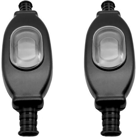 Cable de interruptor, 2 piezas, interruptor de cable 250V impermeable, certificación IP65 a prueba de polvo y agua, interruptor de cable para lámparas, aparatos eléctricos y transformadores (1/4)
