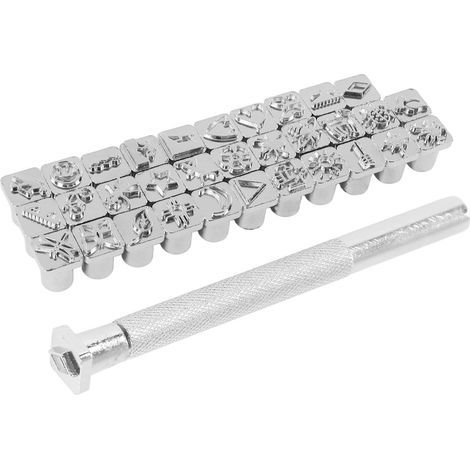Poinçons à Motifs pour Cuir, Outils de Gravure en Acier Inoxydable pour Projets DIY (1/5)