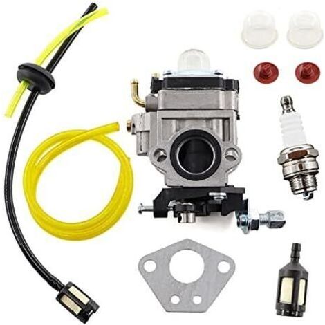 15mm Carburateur + Joint pour débroussailleuse 52cc 49cc 43cc 40cc avec Tuyau, Bougie dallumage et Filtre à Essence (1/5)