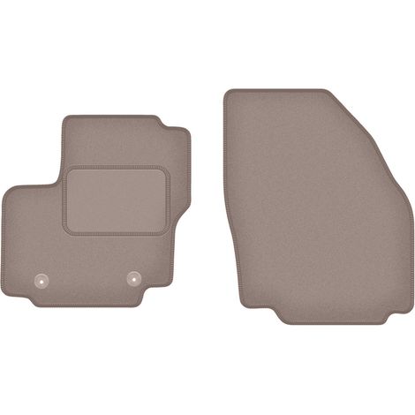 Alfombrillas delanteras para Ford Galaxy MK2 de 7 plazas (2006-2011), color beige. (1/5)