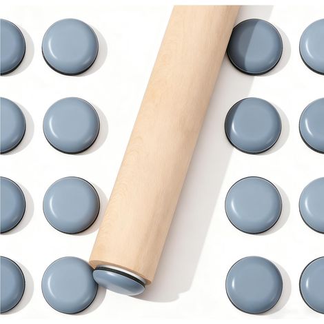 25 Patins pour Meubles Téflon PTFE Adhésifs 25mm - Glisseurs Ronds pour Chaises, Canapés, Tables & Moquettes