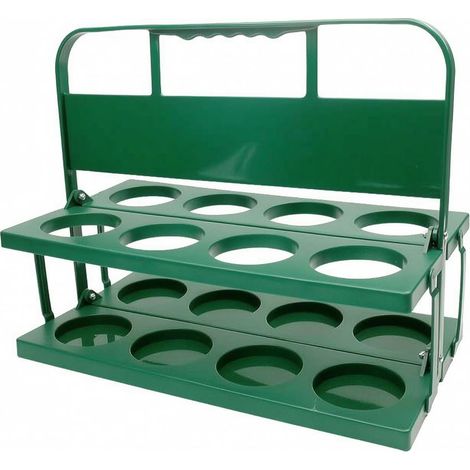 Folding Double-Tier Bottle Rack, Green, style to 3 (1/5)