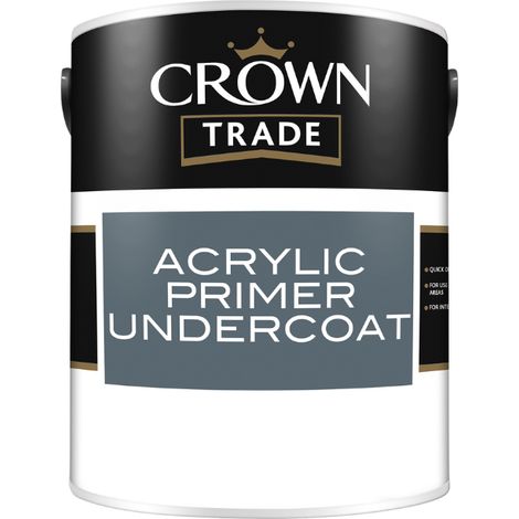 Crown Trade Acrylic Primer Undercoat - White - 5L