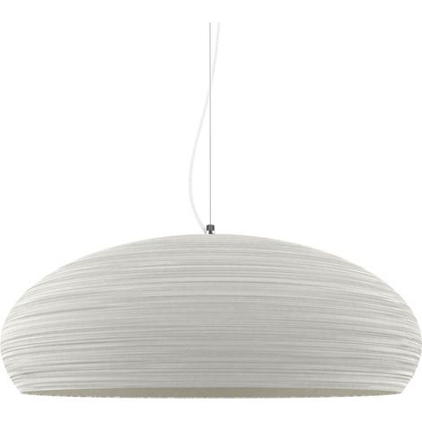 LUMICOM  UFO Sospensione, 1xE27, max 42W, metallo, bianco opaco, D.60cm