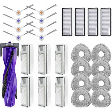 Pièces détachées pour aspirateur robot Freo X Ultra, J4/Lite : brosse principale, filtre HEPA, lingette et sac à poussière (1/5)