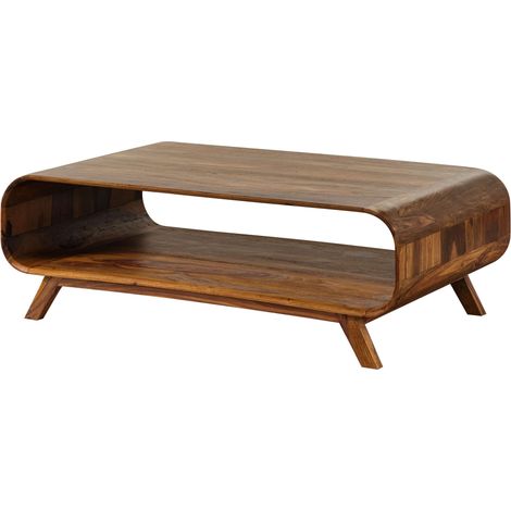 Couchtisch Sheesham 120x70x40 hellbraun lackiert MAILAND 134