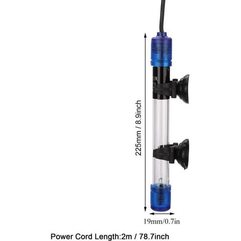 220-240V étanche Stérilisateur UV Lampe de lumière Bactéries-tuer pour le réservoir de poisson d\'aquarium 9W Noir HEN (1/4)