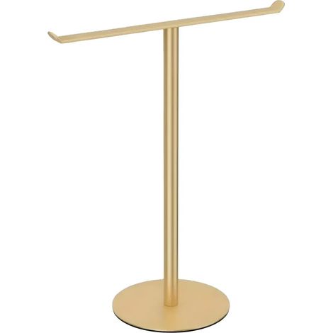 Porteserviettes dor pour salle de bain avec finition or bross (1/5)