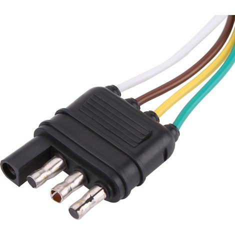 Adaptateur prise remorque 6-24V 4 à 7 broches, convertisseur connecteur câble pour caravane et attelage auto (1/5)