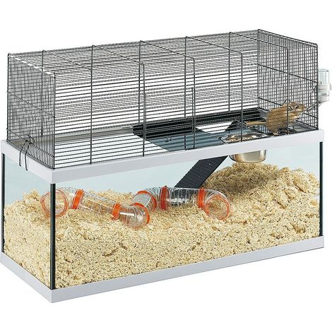 Ferplast GABRY 80 Habitat a due piani per gerbilli. Variante GABRY 80 - Misure: 79 x 30.5 x h 51.4 cm -