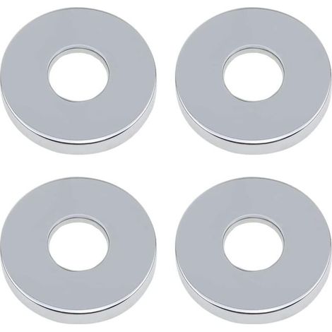 Rosace Robinet Mitigeur Douche 4 Pièces Chromées Rosasse Ouvrante Robinetterie Ø 26mm (3/4 ") Acier Inoxydable Rosace Plomberie Plate Basse for Cuisine Salle de Bain (1/4)