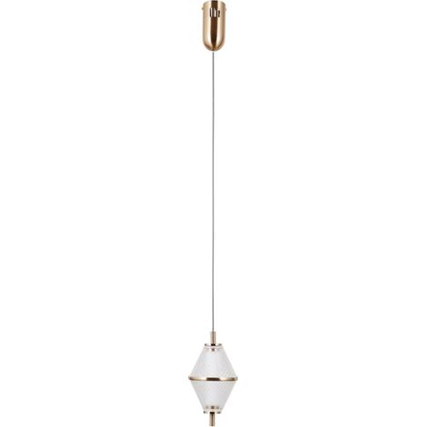 Lámpara colgante LED Fuente color oro ALU italux PND-34395-1-HBR (1/4)