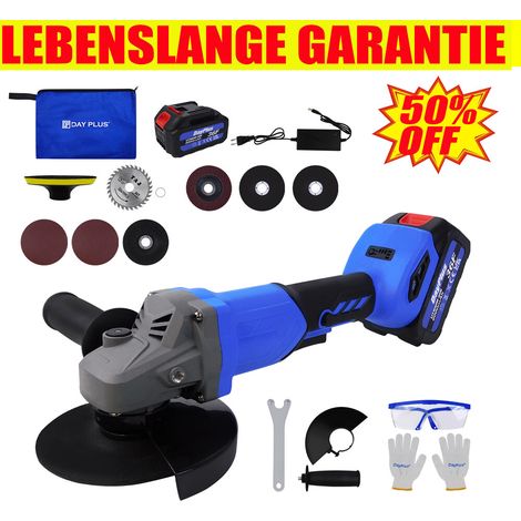 Meuleuse d'angle de batterie de 125mm 21v meuleuse de coupe avec batterie lithium - ion (1/5)